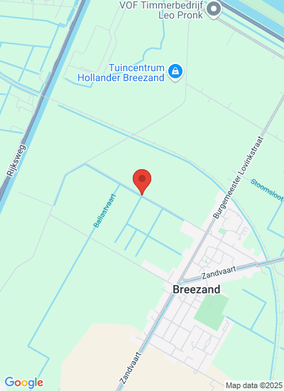 Map showing Breezand, Netherlands