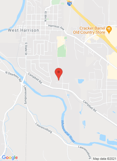 Map showing Harrison, United States
