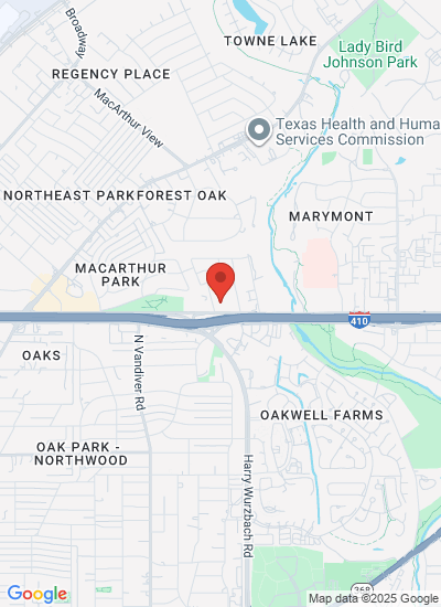 Map showing San Antonio, United States