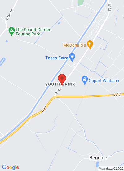 Map showing Wisbech, United Kingdom