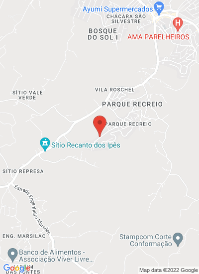 Map showing San Paulo, Brazil
