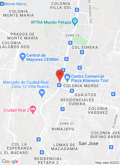 Map showing Guatemala, Guatemala