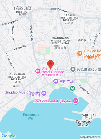 Map showing Qingdao Shi, China