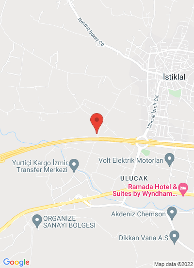 Map showing İzmir, Türkiye