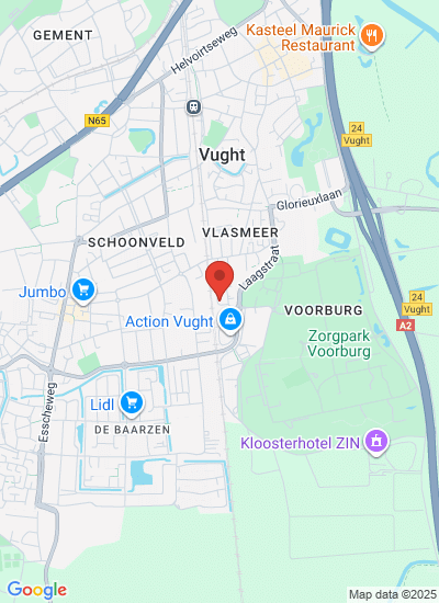Map showing Vught, Netherlands