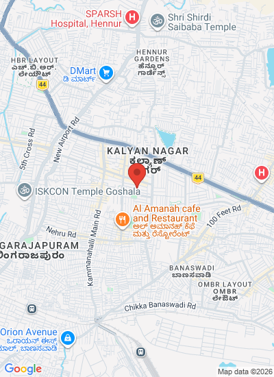 Map showing Bengaluru, India