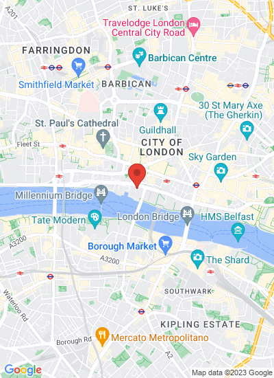 Map showing London, United Kingdom