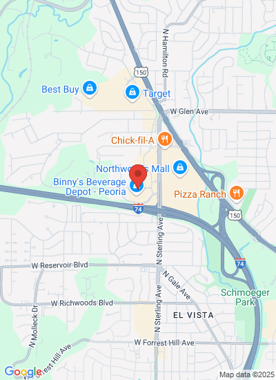 Map showing Peoria, United States