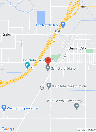 Map showing Sugar City, United States