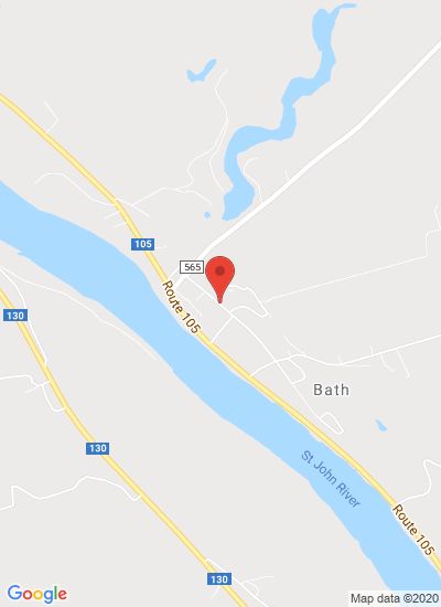 Map showing Bath, Canada