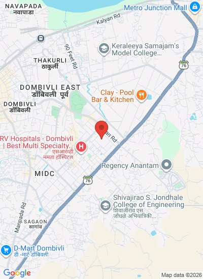 Map showing Thane, India