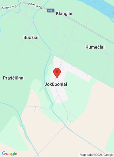 Map showing Šakiai, Lithuania