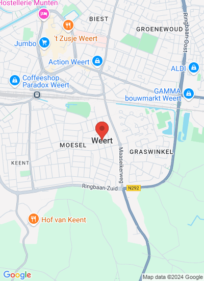 Map showing Weert, Netherlands
