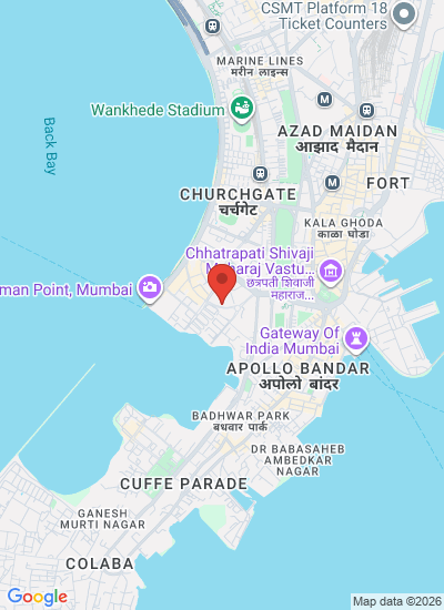Map showing Mumbai, India