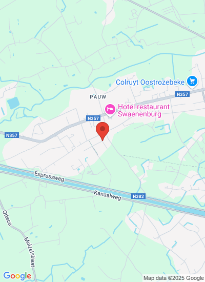 Map showing Oostrozebeke, Belgium