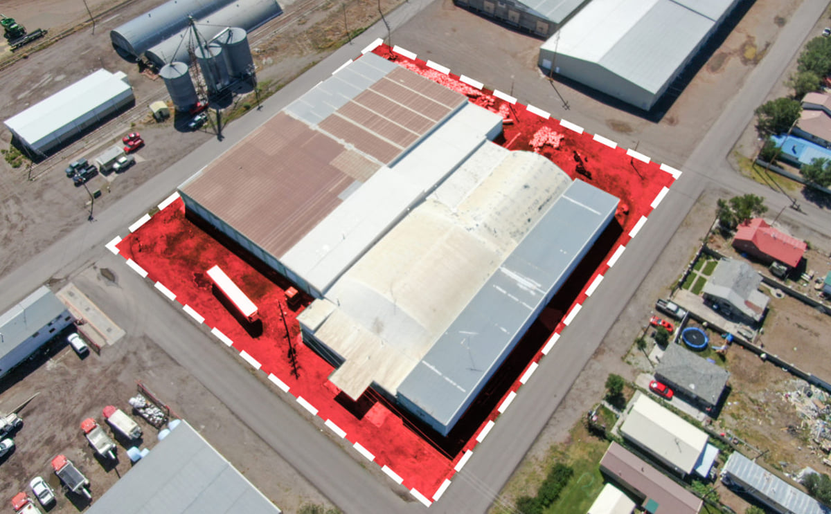 Tag industrial potato storage