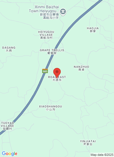 Map showing Zhengzhou Shi, China