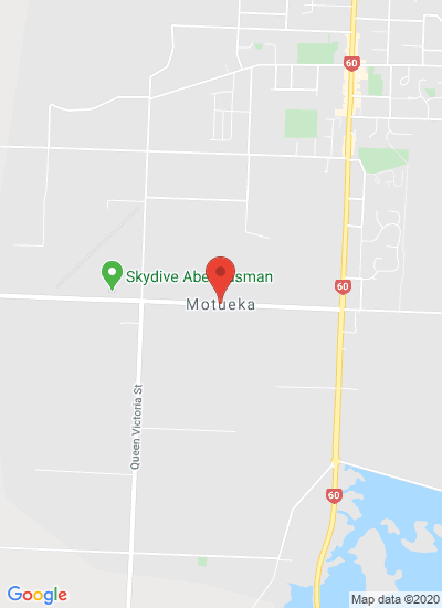 Map showing Motueka, New Zealand