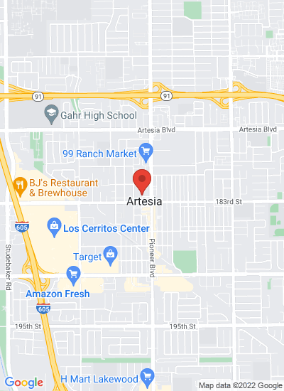Map showing Artesia, United States