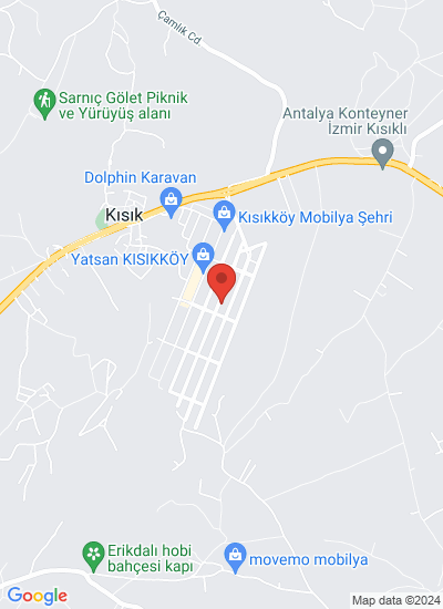 Map showing Kisikköy-Izmir, Türkiye