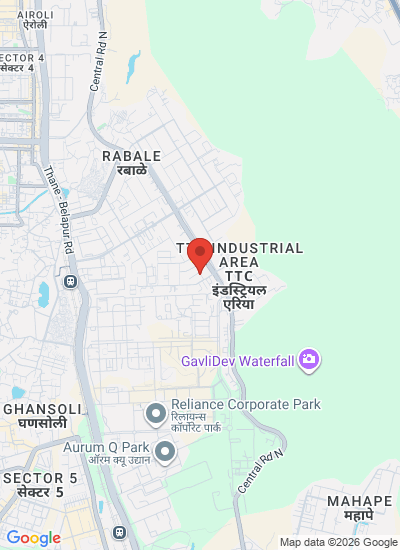 Map showing Navi Mumbai, India