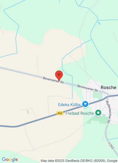 Map showing Rosche, Germany