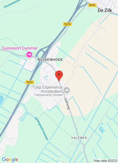 Map showing Noordwijkerhout, Netherlands