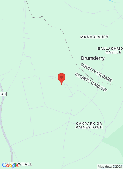 Map showing Carlow, Ireland