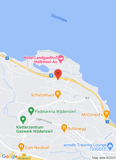 Map showing Waedenswil, Switzerland