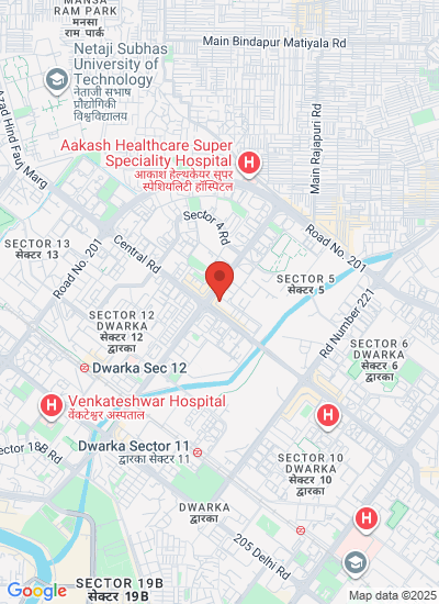 Map showing Dwarka Sector, India