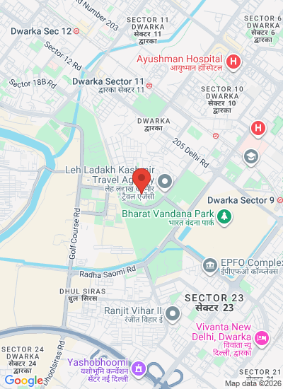 Map showing Dwarka, India