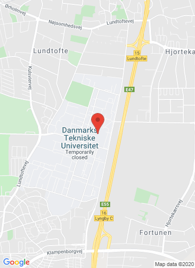 Map showing Kgs. Lyngby, Denmark