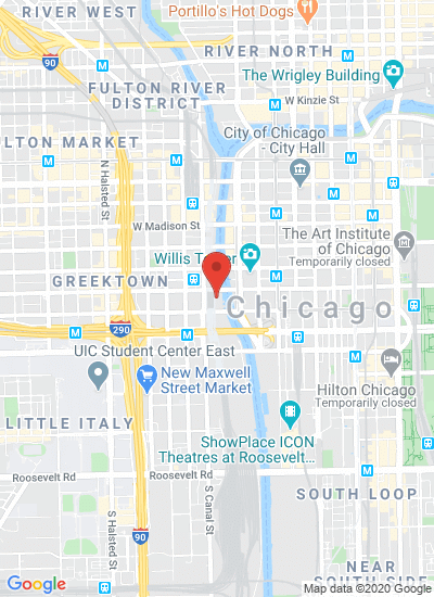 Map showing Chicago, United States