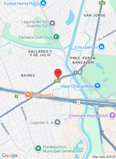 Map showing Don Torcuato, Argentina