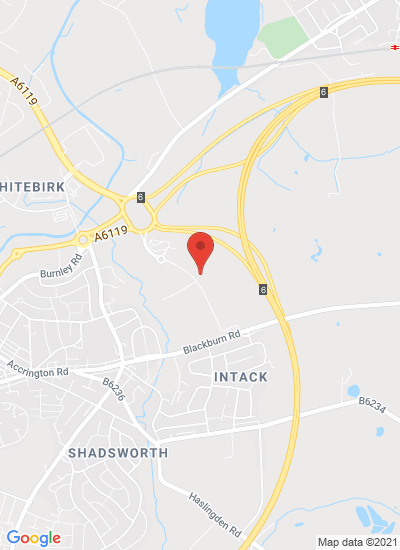 Map showing Lancashire, United Kingdom
