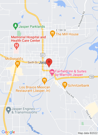 Map showing Jasper, United States