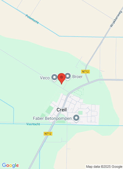 Map showing Creil, Netherlands