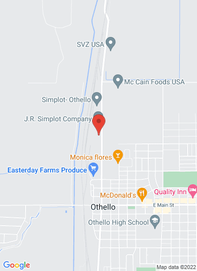 Map showing Othello, United States