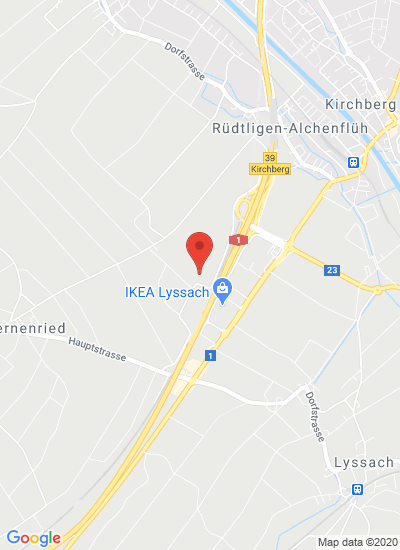 Map showing Rüdtligen-Alchenflüh, Switzerland
