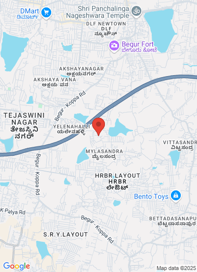Map showing BENGALURU, India