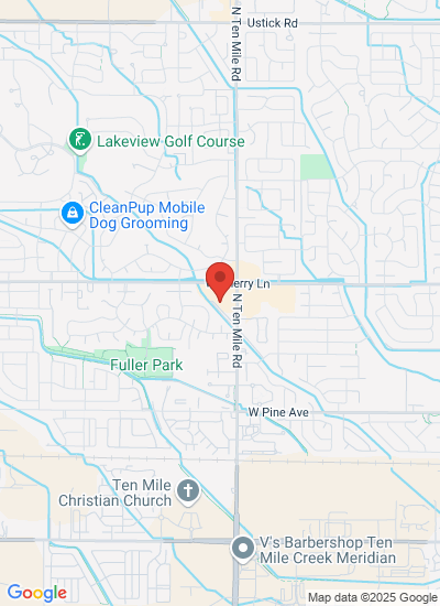 Map showing Meridian, United States