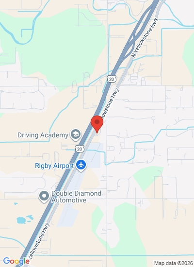 Map showing Rigby, United States