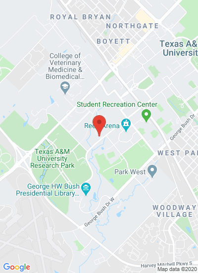 Map showing College Station, United States