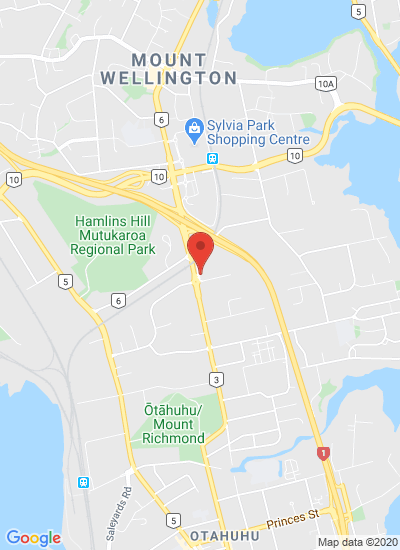 Map showing Auckland, New Zealand