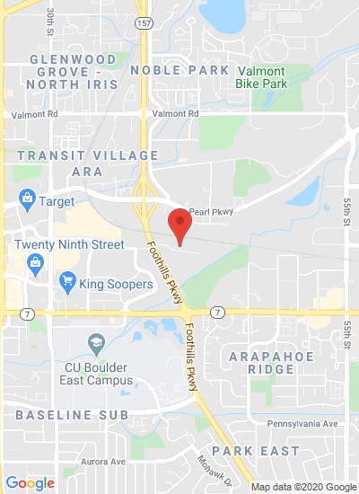 Map showing Boulder, United States