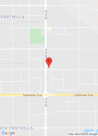 Map showing Calgary, Canada