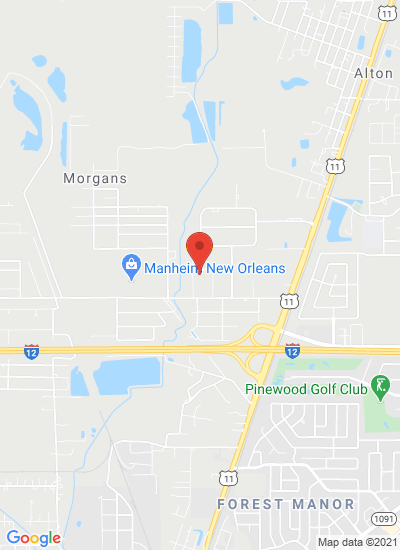 Map showing Slidell, United States