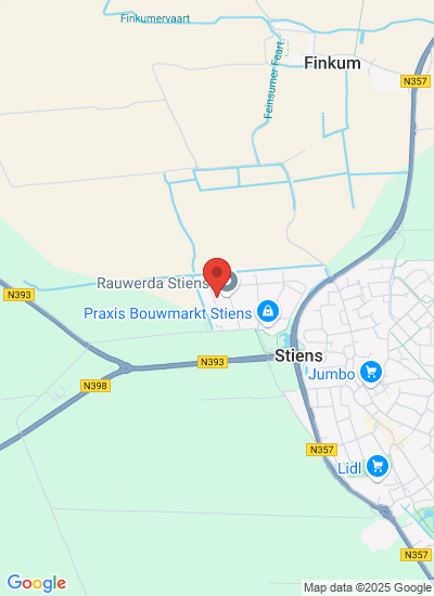 Map showing Stiens, Netherlands