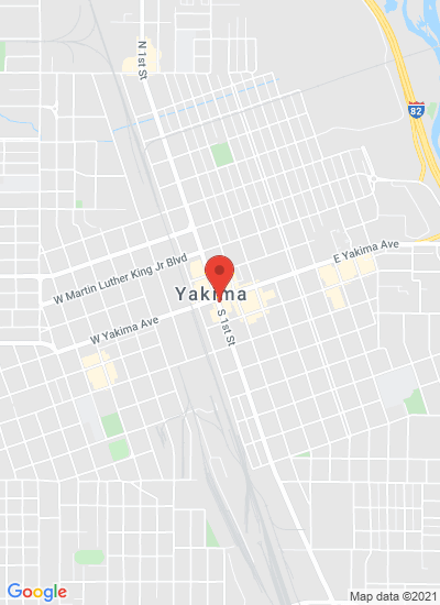 Map showing Yakima, United States