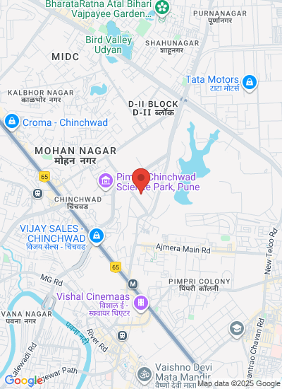 Map showing pune, India